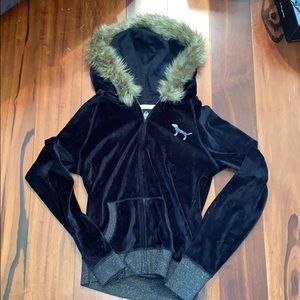 NWT Victoria’s Secret Pink I ❤️ KU Zip Up